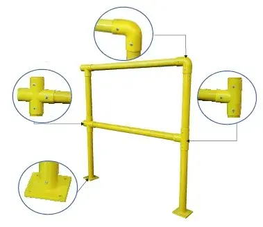 هاندريلات FRP مدعمة للتطبيقات الصناعية والبحرية | أشكال دائرية ومربعة thumbnail 7